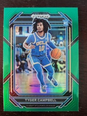 2023 Panini Prizm Draft Picks Tyger Campbell #29 Green Prizm Rookie